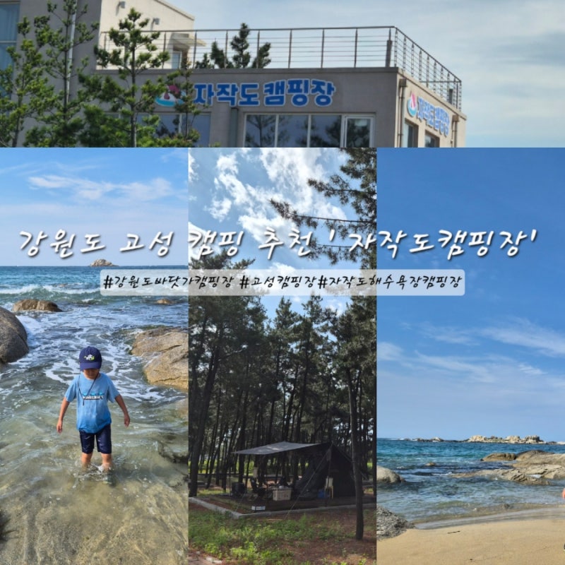 강원도 고성 캠핑 자작도 오토 캠핑장 명당 및 위치