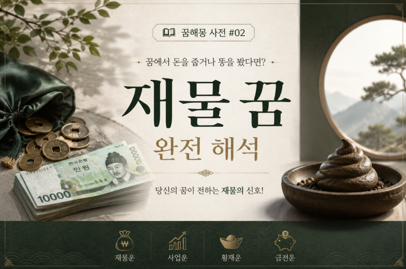 [꿈해몽 사전 #02] 꿈에서 돈을 줍거나 똥을 봤다면? — 재물 꿈 완전 해석