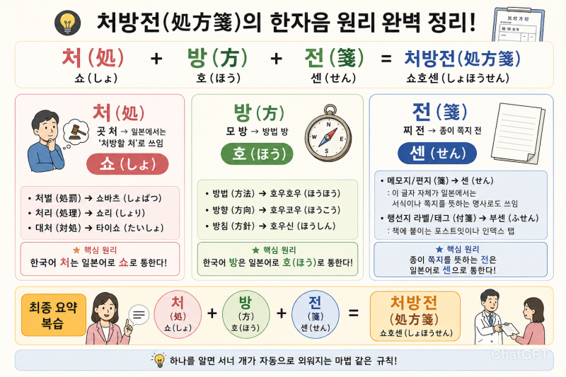 しょほうせん（処方箋, 쇼호센） - 처방전