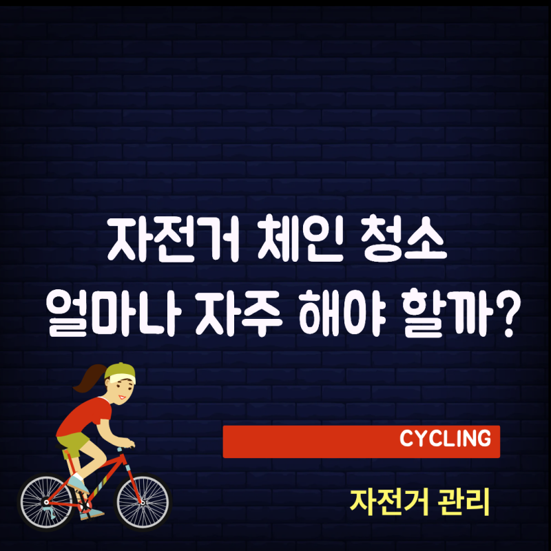 자전거 체인 청소 얼마나 자주 해야 할까? (라이딩 거리·날씨별 관리 주기 정리)