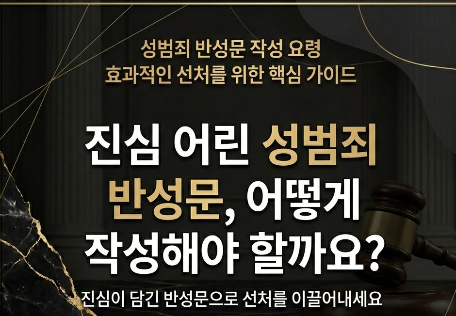성범죄반성문 탄원서 그대로 냈다가 망하는의뢰인들 관련 사진