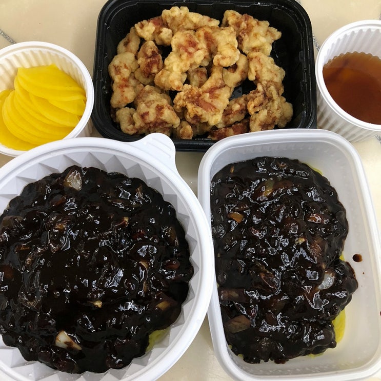  송도 짜장면 배달 맛집 동화 탕수육까지 갓벽