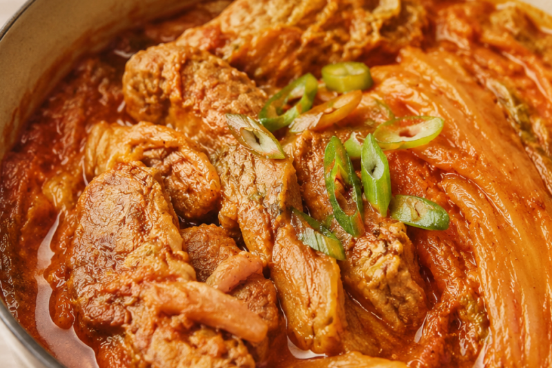 돼지고기 김치찜, 앞다리살로 압력솥 없이 퍽퍽하지 않고 부드럽게 만드는 맛집 레시피