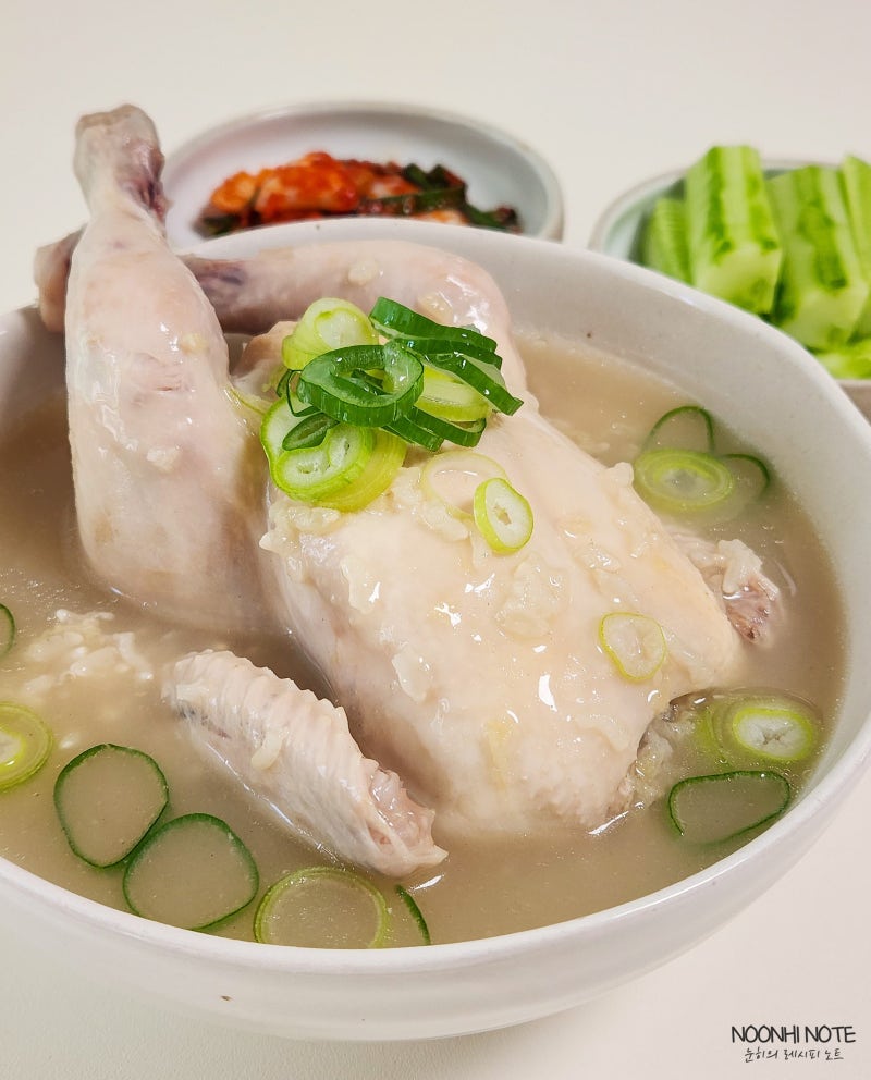 냄비 삼계탕 끓이는법 닭백숙 레시피 재료 시간 닭요리