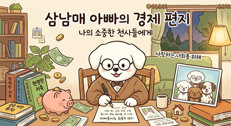  삼남매 아빠의 경제 편지. 나의 소중한 천사들에게