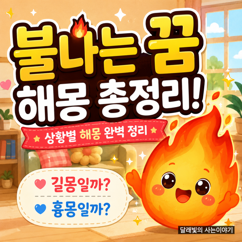 불나는 꿈 해몽 길몽일까? 집에 불나는 꿈 불끄는 꿈 상황별 총정리
