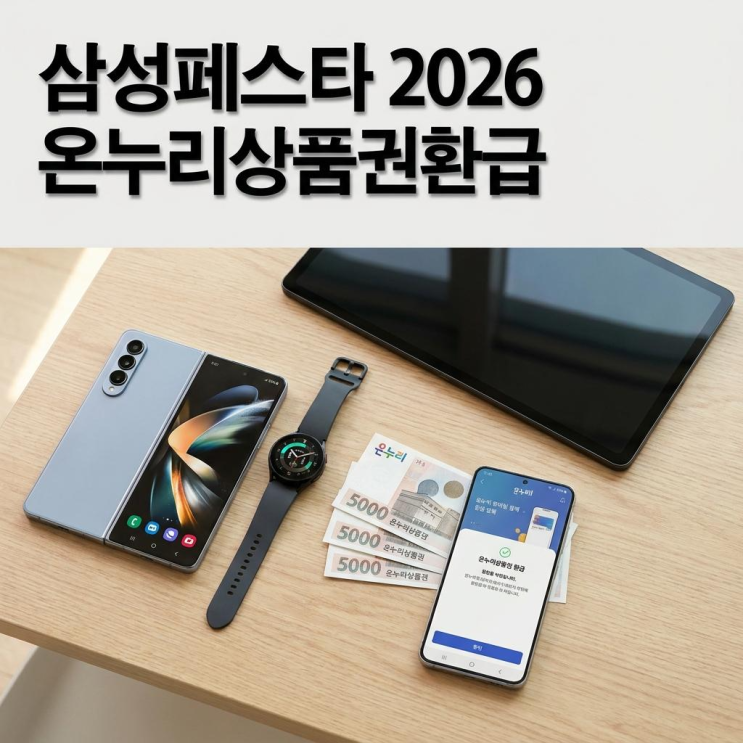  삼성 세일 페스타 2026 온누리상품권 환급 이유 정리