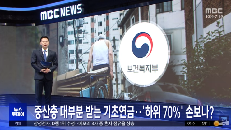 중산층 대부분 받는 기초연금‥'하위 70%' [mbc뉴스]
