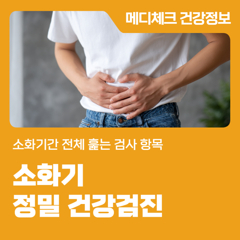 마산건강검진센터 소화기관 전체 훑는 검사 항목 안내