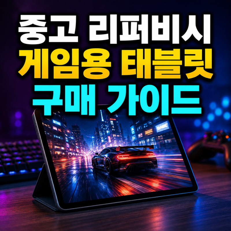중고 리퍼비시 게임용 태블릿 구매 가이드 하자 없는 제품 고르는 체크 방법