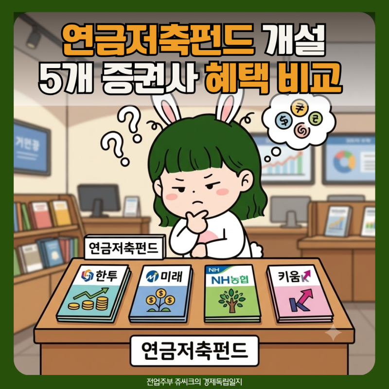 연금저축펀드 증권사 추천 한투 미래 NH 삼성 키움 6월 계좌 개설 이벤트 혜택 비교