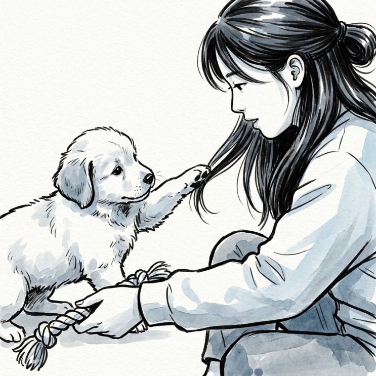  강아지가 자꾸 머리카락을 물고 당기는 이유는 뭘까?
