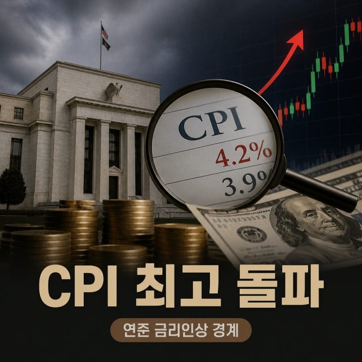 <b>미 5월 CPI</b> 최고 돌파 임박 연준 금리인상 경계