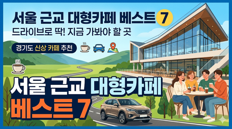 서울 근교 대형카페 드라이브로 딱인 경기도 신상 추천 7곳