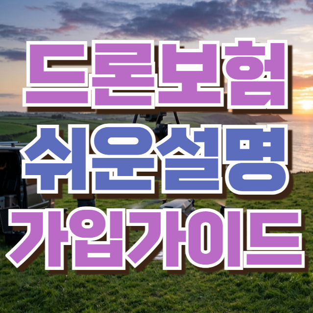 드론배상책임보험 가입 비교견적 의무가입비용 총정리