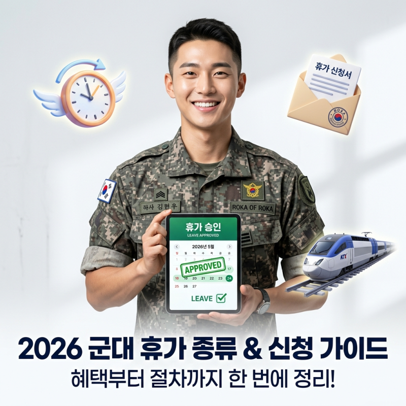 2026 군대 휴가 종류 및 신청하는 방법 핵심 가이드 (연가,청원,포상)