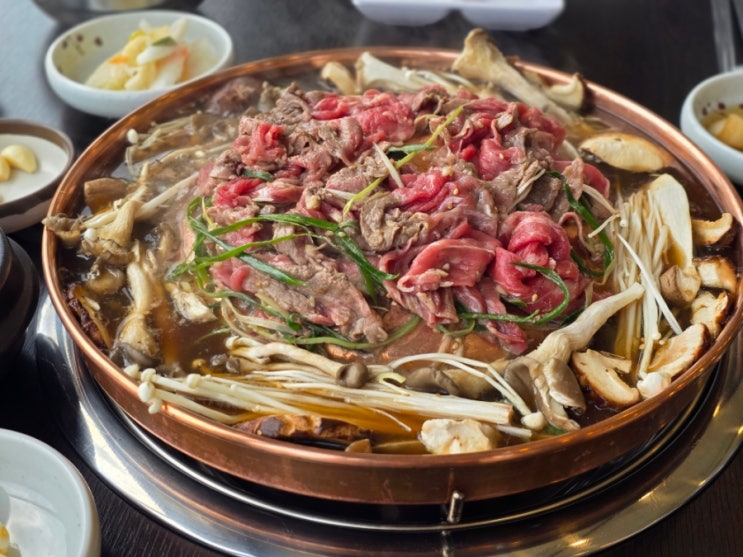  경기 시흥 물왕호수 물왕저수지 점심 맛집 강경불고기 무한리필 쌈밥