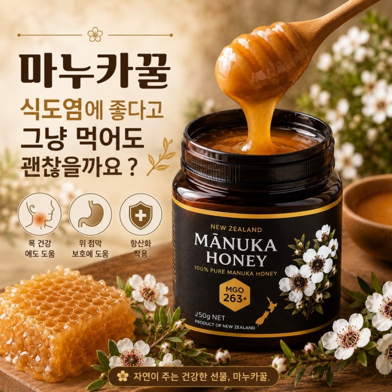 호주 마누카꿀 효능 식도염에 좋다고 그냥 먹어도 될까?