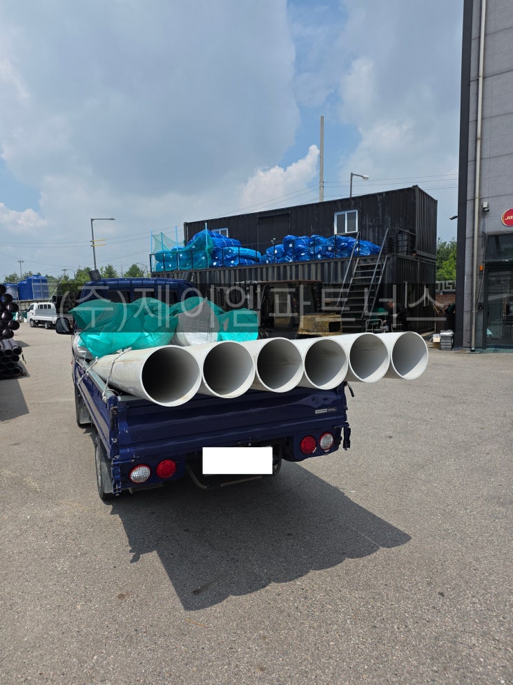  시흥 산업단지 VG2 250MM PVC관 납품 완료, 후렌지, 엘보, 소켓 공급 사례