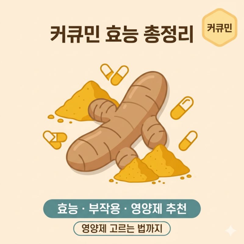 커큐민 효능 총정리, 영양제 고르는 법부터 부작용까지