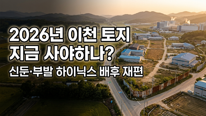  2026년 이천 토지 지금 사야 할까? 신둔·부발 하이닉스 배후 산업벨트 재편 분석