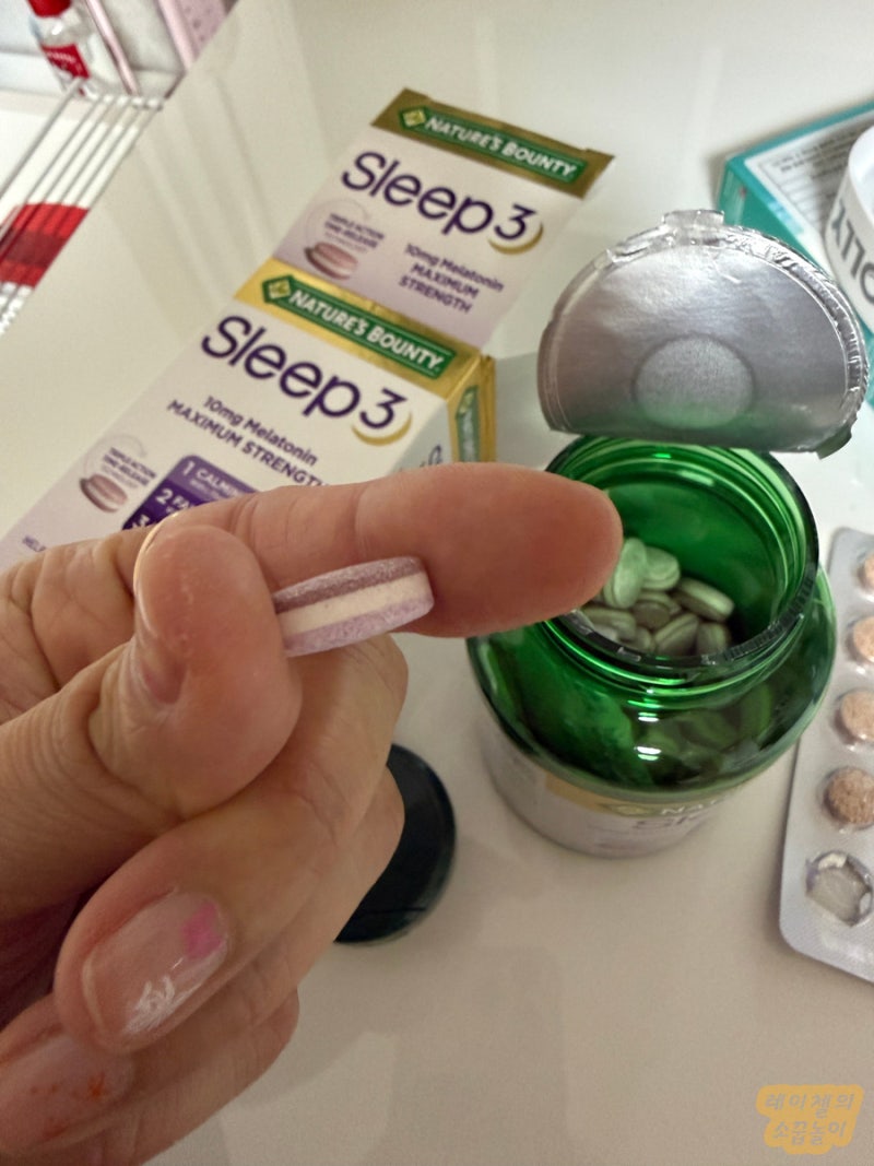 미국 수면보조제 추천 ] Sleep3 슬립3 - 멜라토닌 10mg 복용법