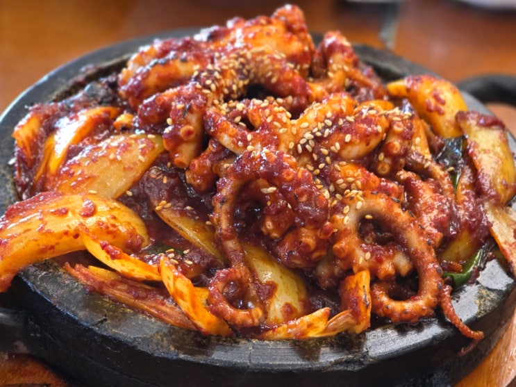  시흥 물왕호수 가족모임 점심 식사 맛집 맵시낙지 물왕저수지본점