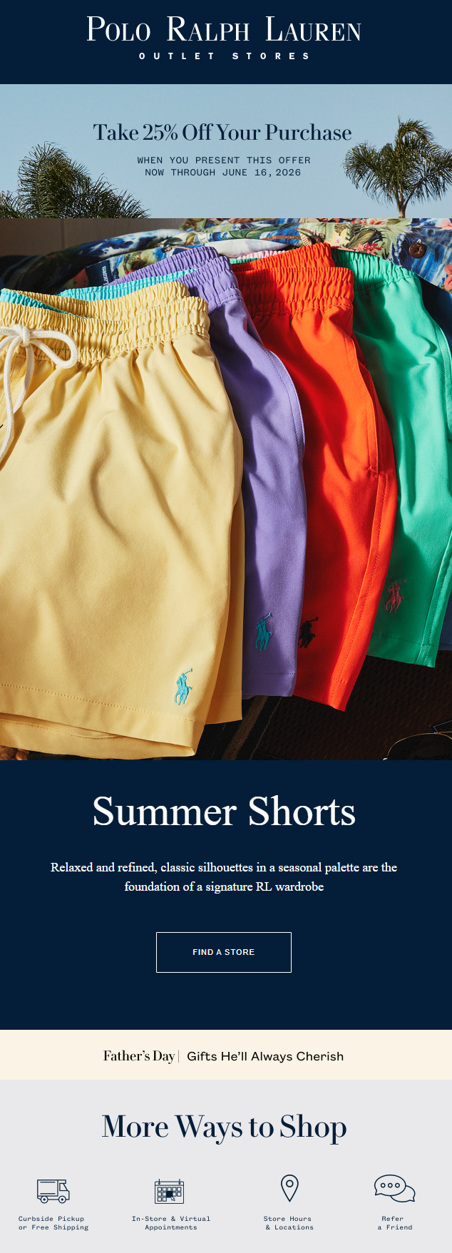  [2026년6월16일까지] 폴로 아울렛(아웃렛) 25%할인 쿠폰 공유(Polo Factory Stores 25% off)캐나다 및 미국(하와이 가능)