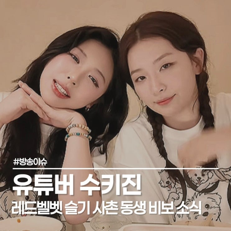  레드벨벳 슬기 사촌 동생 수키진 사망, 그녀가 남긴 마지막 영상