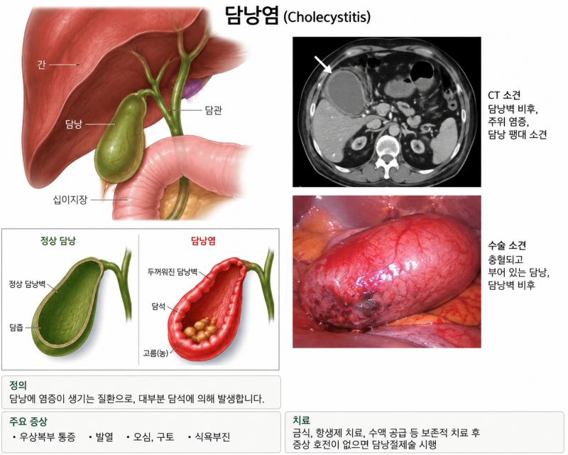 담낭염(쓸개)수술비용 초기증상