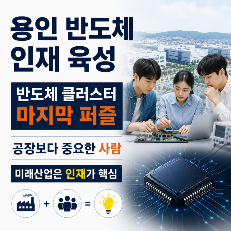 용인 반도체 인재 육성, 반도체 클러스터 성공의 마지막 퍼즐일까