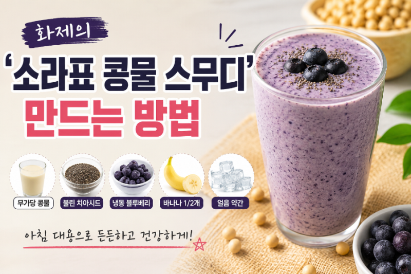 요즘 SNS에서 뜨는 콩물 스무디, 만드는 법부터 주의점까지 콩물 다이어트, 효과와 주의사항 (....