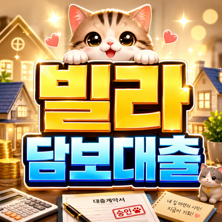  2026 빌라담보대출 최대한도와 승인기준 총정리 감정가 LTV DSR로 최대 혜택 받는 방법!