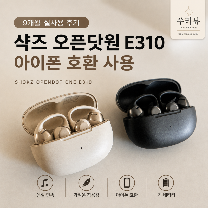 샥즈 오픈닷원 E310 9개월 실사용, 에어팟프로 사용하다 바꾼 후 솔직후기