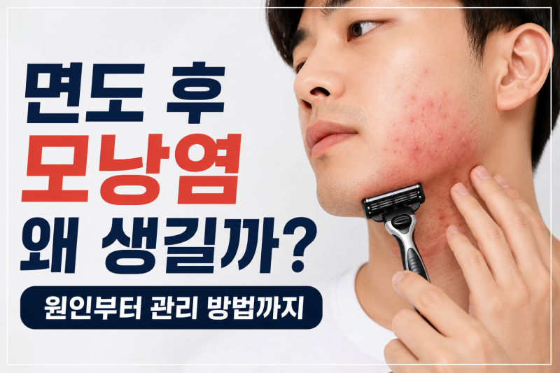 면도 후 모낭염, 왜 생길까? 원인부터 관리 방법까지
