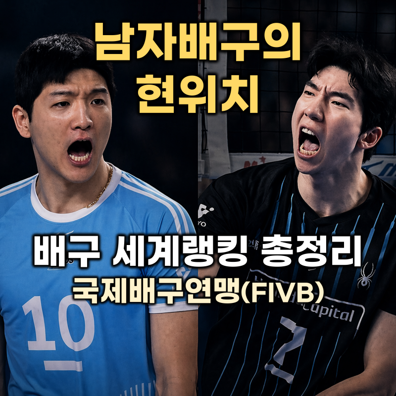 국제배구연맹(FIVB) 남자배구 세계 랭킹 순위 & 한국 남자배구 세계순위 (남자부 배구대표팀 AV....