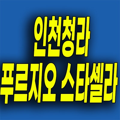 인천 청라 주거용 오피스텔 청라동 푸르지오 스타셀라49 분양가 잔여세대