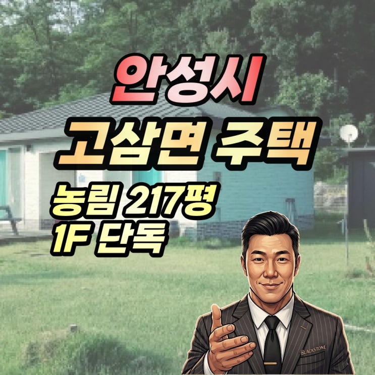 안성 고삼면 전원주택 경매 봉산리 200평대 2025타경41847