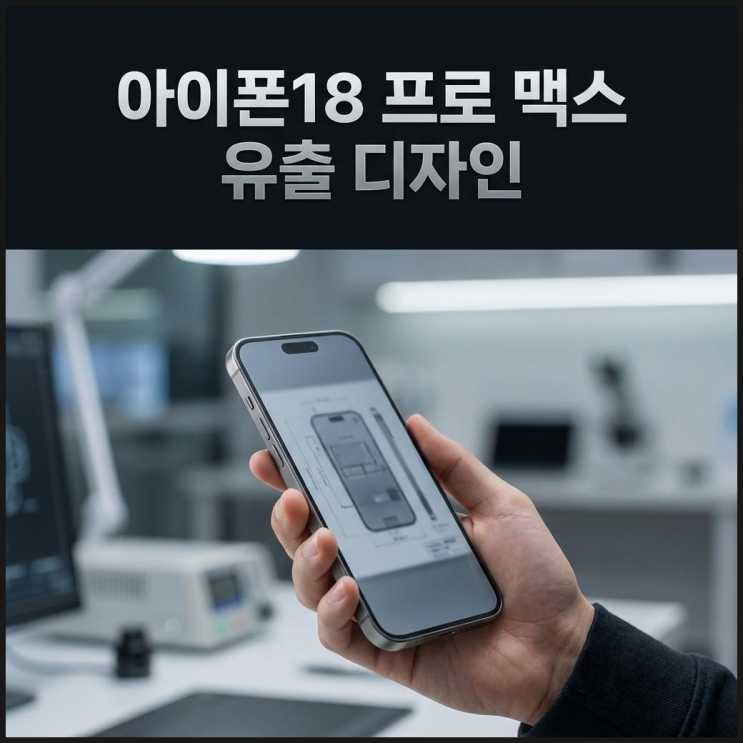  아이폰18 프로 맥스 디자인 유출 전작 동일 비교 확인
