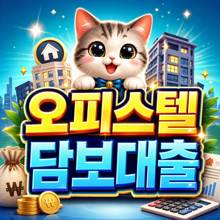  2026 오피스텔담보대출 최대한도와 낮은 금리 잡는 실전 전략!