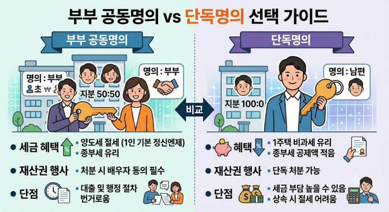 신혼부부 부동산 매매 고민, 공동명의? 대출은 누구한테??
