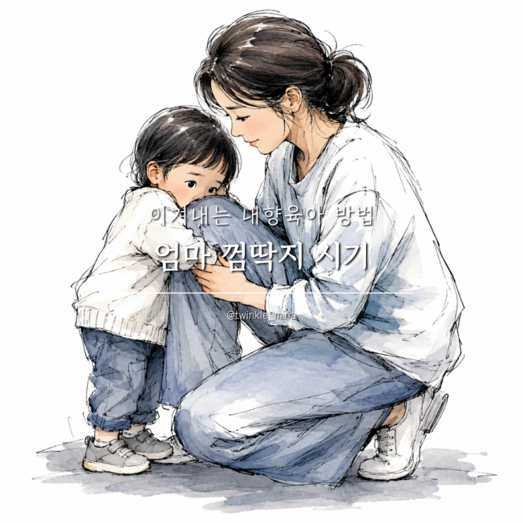  엄마껌딱지 시기 이겨내는 내향육아 방법
