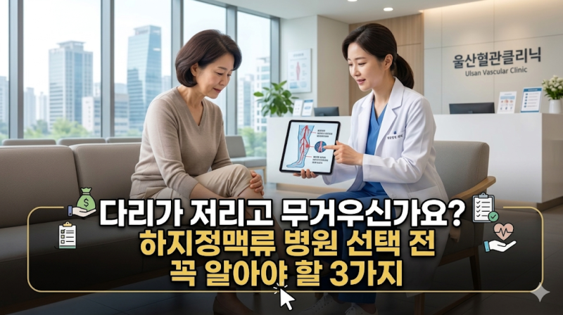울산 하지정맥류 전문 병원 추천 지역별·치료 잘하는 곳 완벽 정리