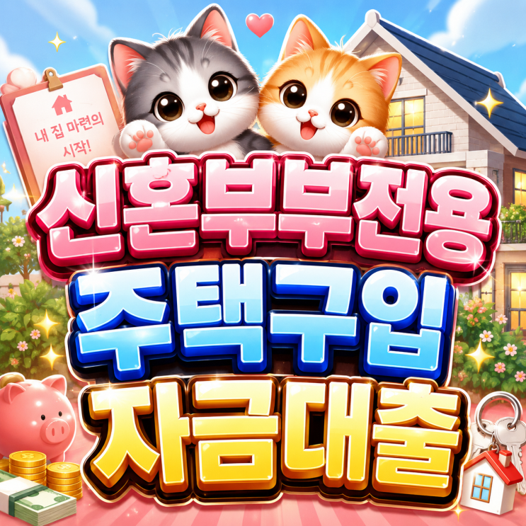  2026 신혼부부전용주택구입자금대출 최대 3.2억원 혜택!