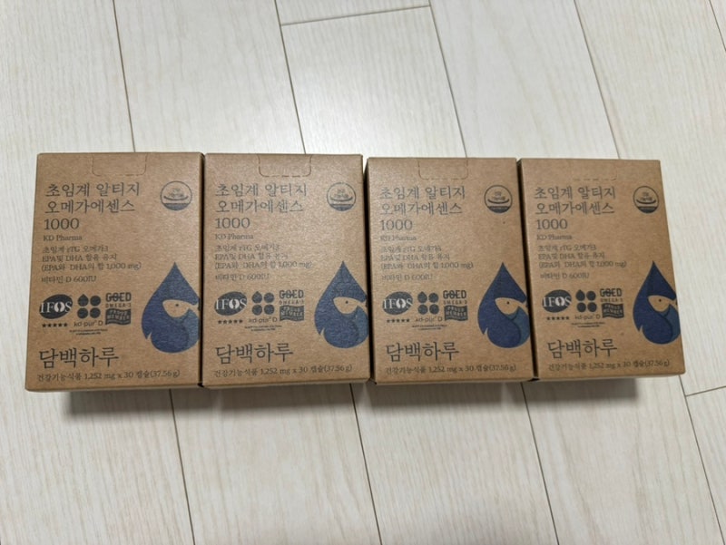 담백하루 초임계 알티지 오메가3 내돈내산 후기