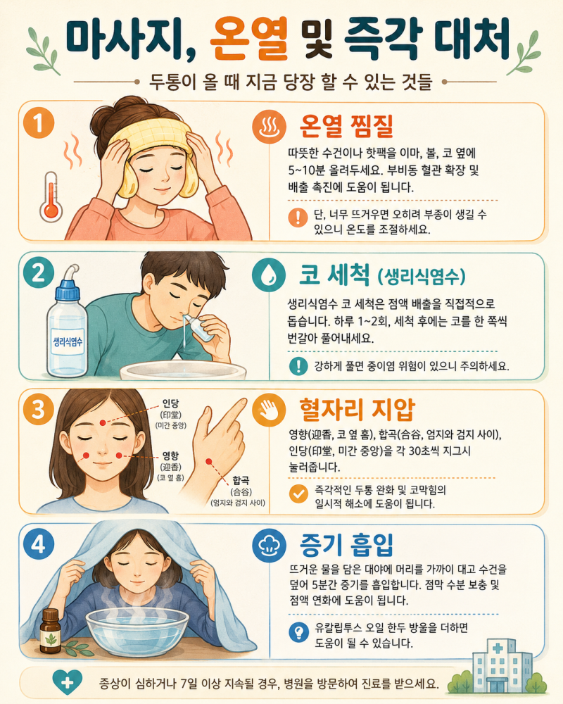 축농증(부비동염)이 두통을 만드는 이유 (축농증 두통, 부비동염 두통) 어떻게 치료하나요?