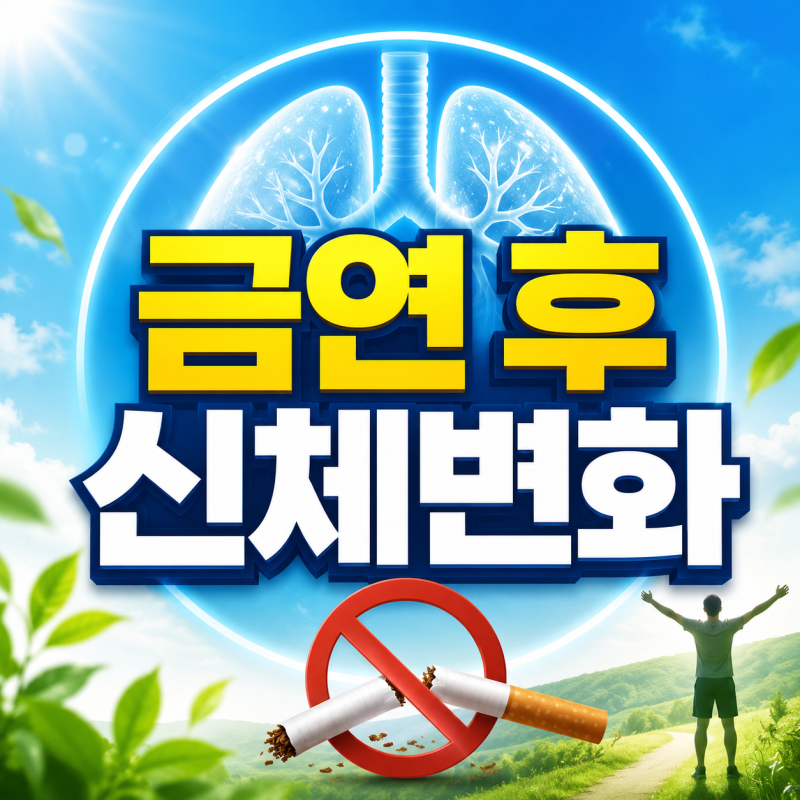 금연 후 신체변화 타임라인, 24시간부터 1년까지 정리