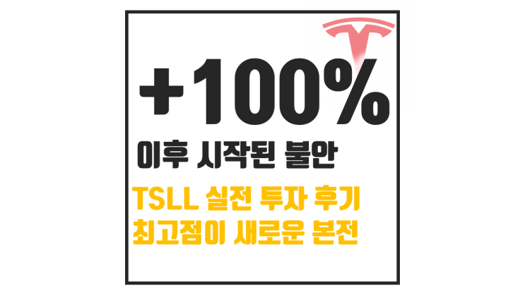  TSLL로 100% 수익을 냈는데도 불안한 이유