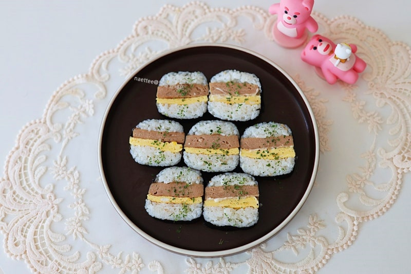 스팸 무스비 만들기 사각김밥 레시피