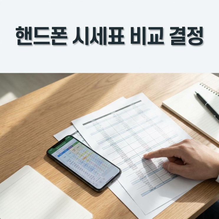  천안 휴대폰 성지 핸드폰 시세표 비교 후 결정한 이유